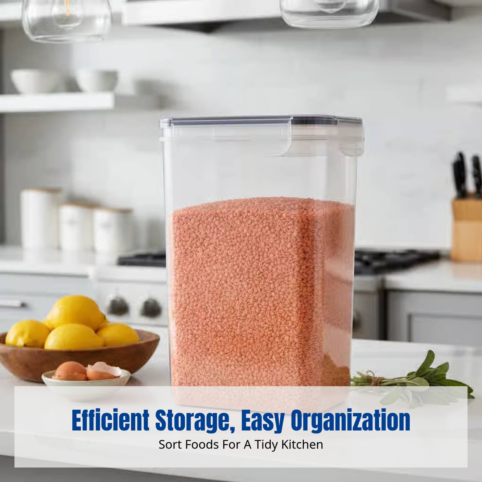 Food Storage Kitchen Container Set - Ensemble de contenants hermétiques pour aliments,