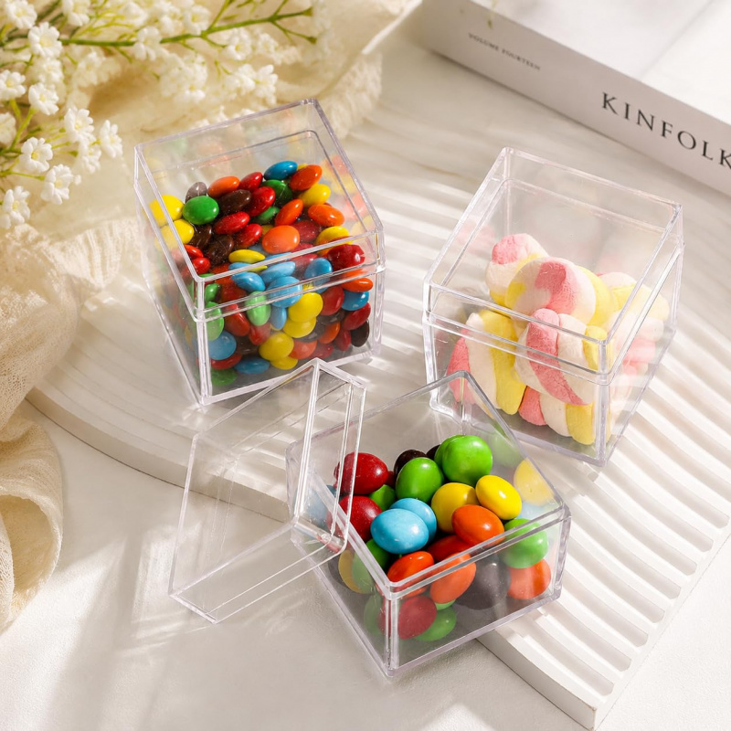 Food Storage Acrylic Containers - 6/12/20 pièces de boîtes transparentes en