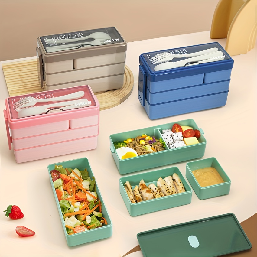 Food Storage Stackable Containers - Boîte à lunch Bento de grande