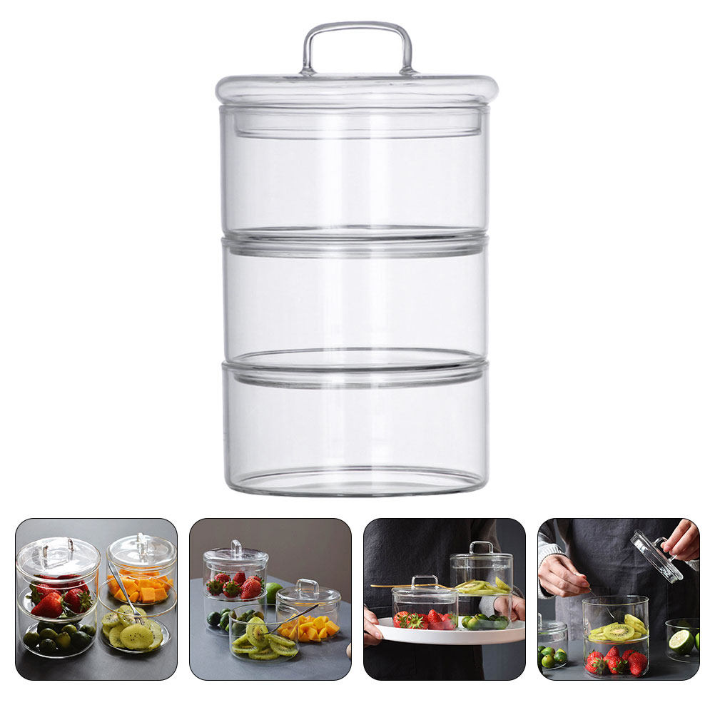 Food Storage Stackable Containers - 1 ensemble de bols de rangement
