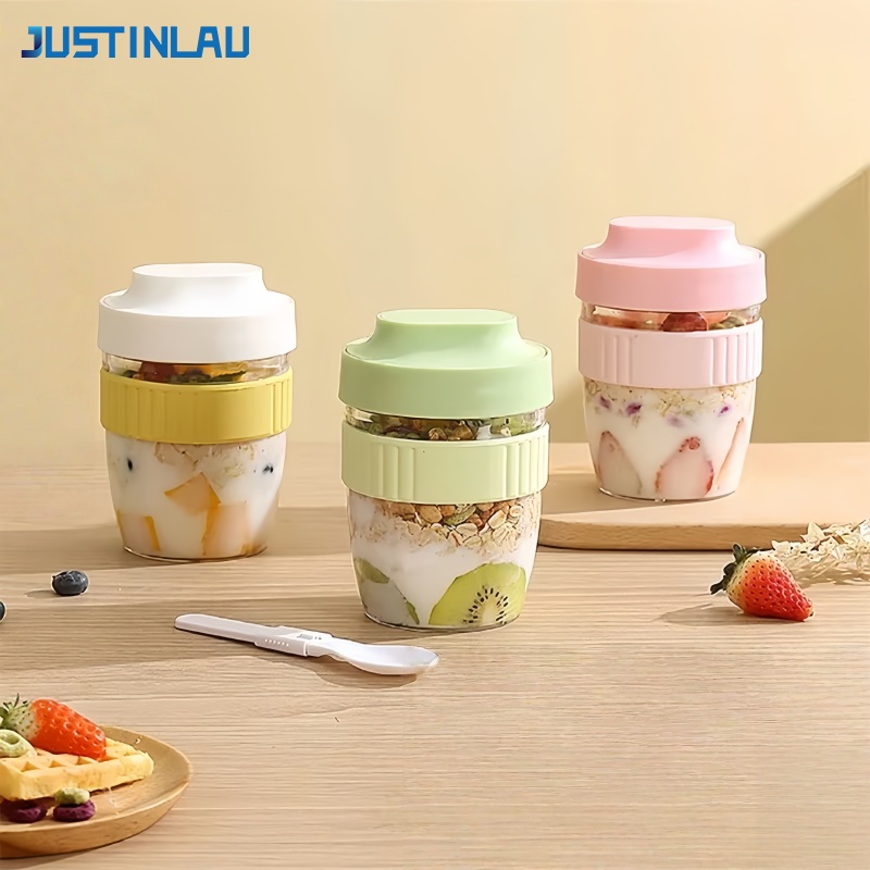 Food Storage Yogurt - JUSTINLAU Tasse portable pour petit-déjeuner, fruits,