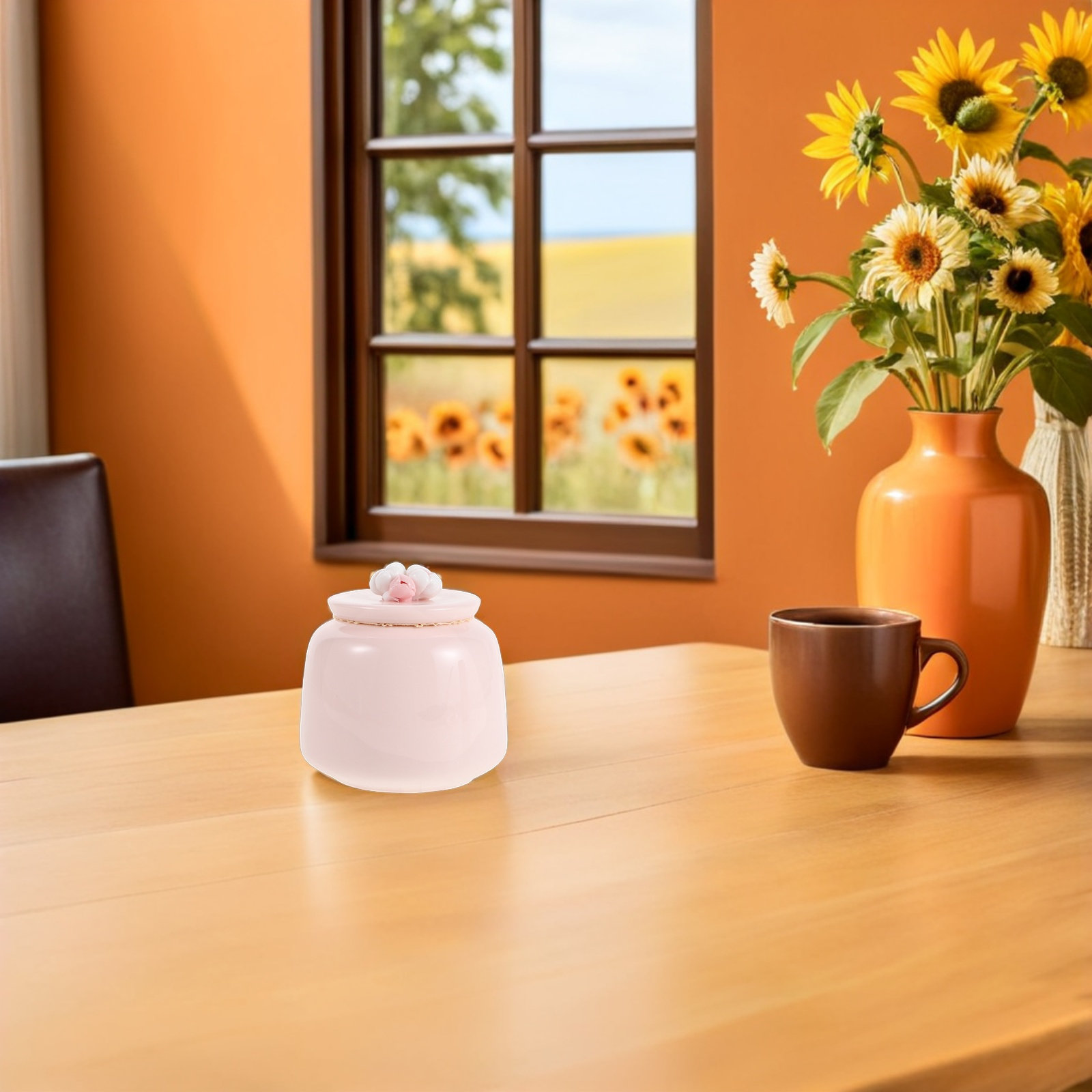 Food Storage Jars With Lids - Pot à thé en céramique rose,