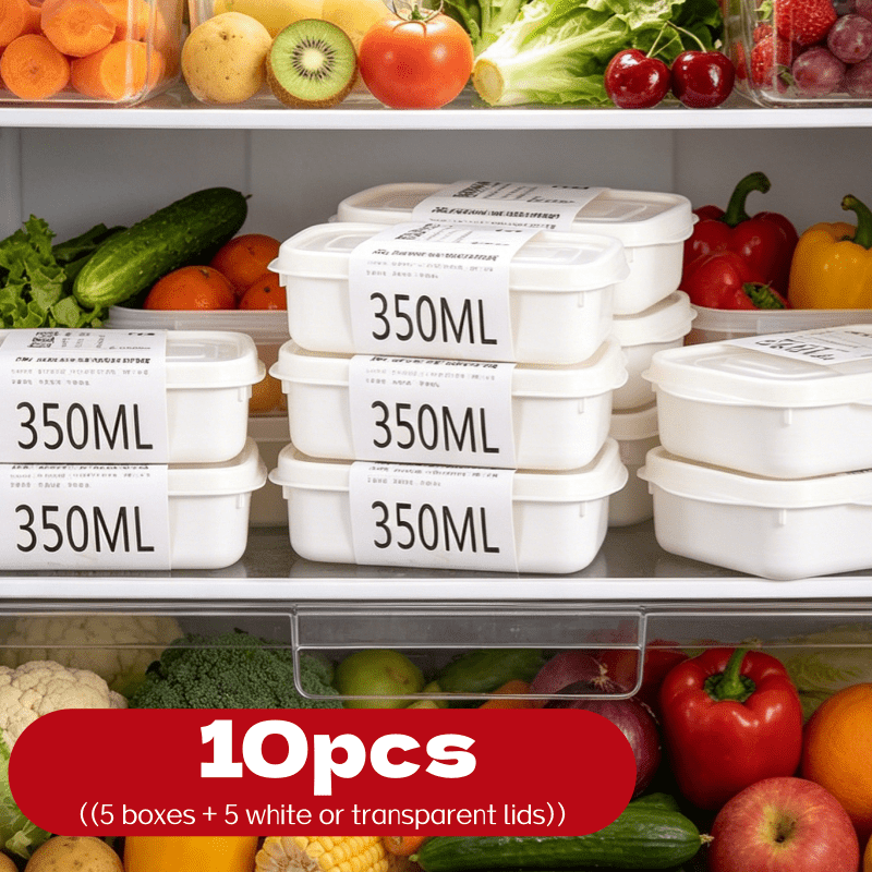 Food Storage Stackable Containers - Lot de 10 boîtes de conservation