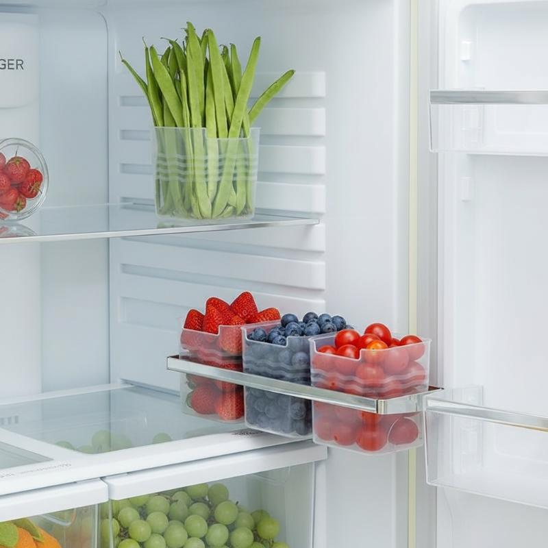 Food Storage Stackable Containers - 4 boîtes de rangement pour réfrigérateur