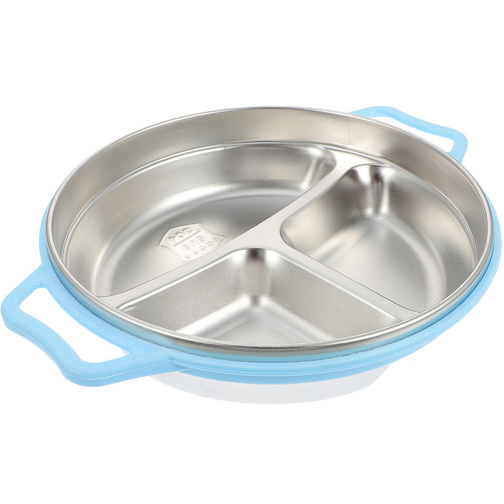 Food Storage Stainless Steel - Assiette compartimentée en acier inoxydable pour