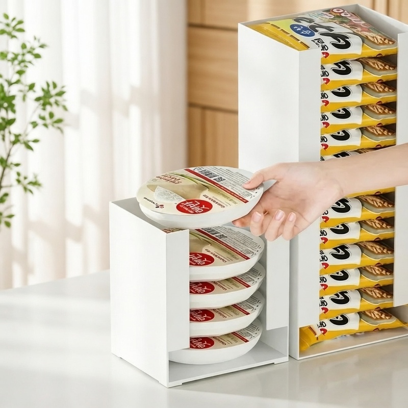 Food Storage Stackable Containers - Organisateur de cuisine empilable pour tasses