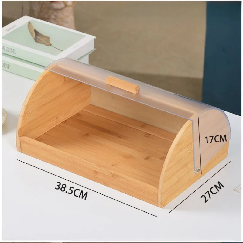 Boîte à pain en bambou avec co - Food Storage Acrylic Containers avis et prix