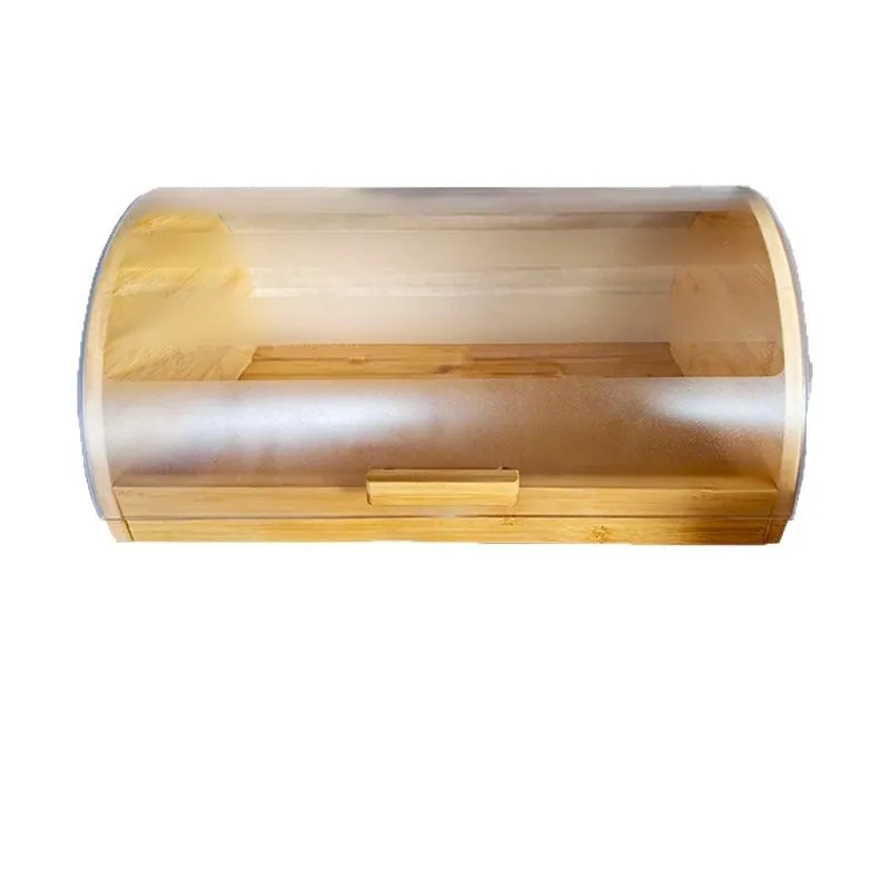 Boîte à pain en bambou avec co - Food Storage Acrylic Containers avis et prix