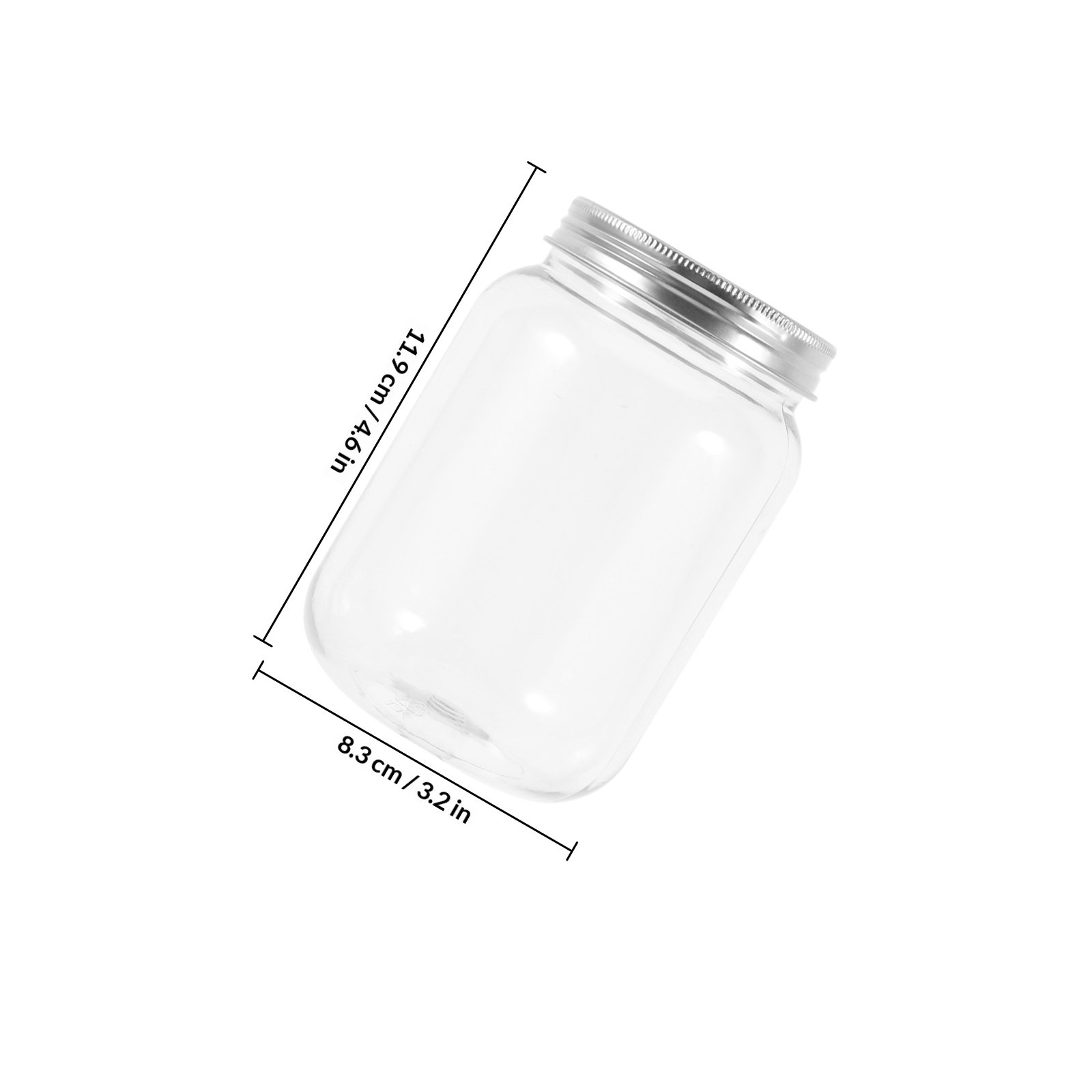 4 pots en plastique transparen - Food Storage Jars With Lids avis et prix