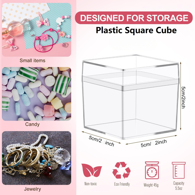 6/12/20 pièces de boîtes trans - Food Storage Acrylic Containers avis et prix