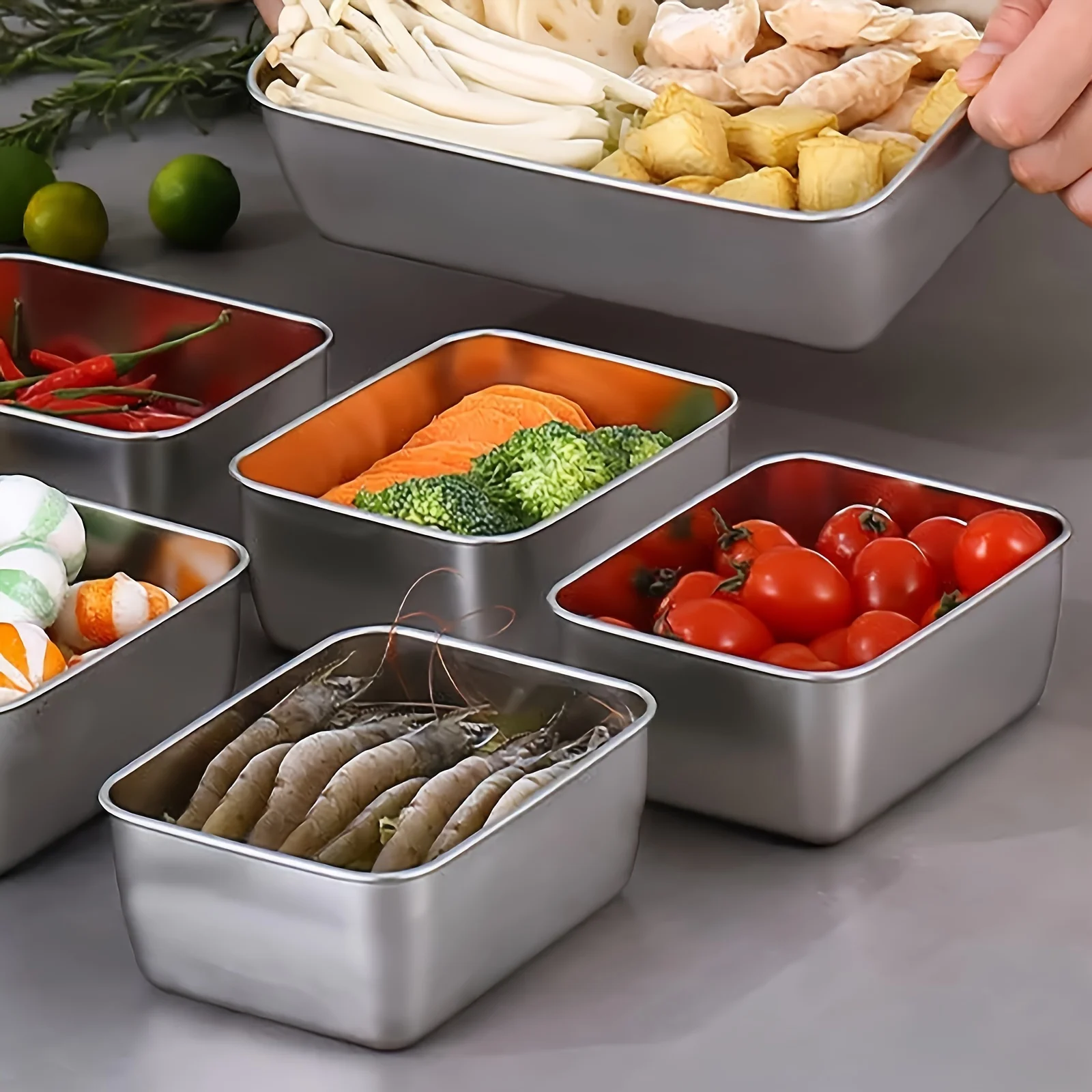 Ensemble de contenants aliment - Food Storage Stackable Containers avis et prix