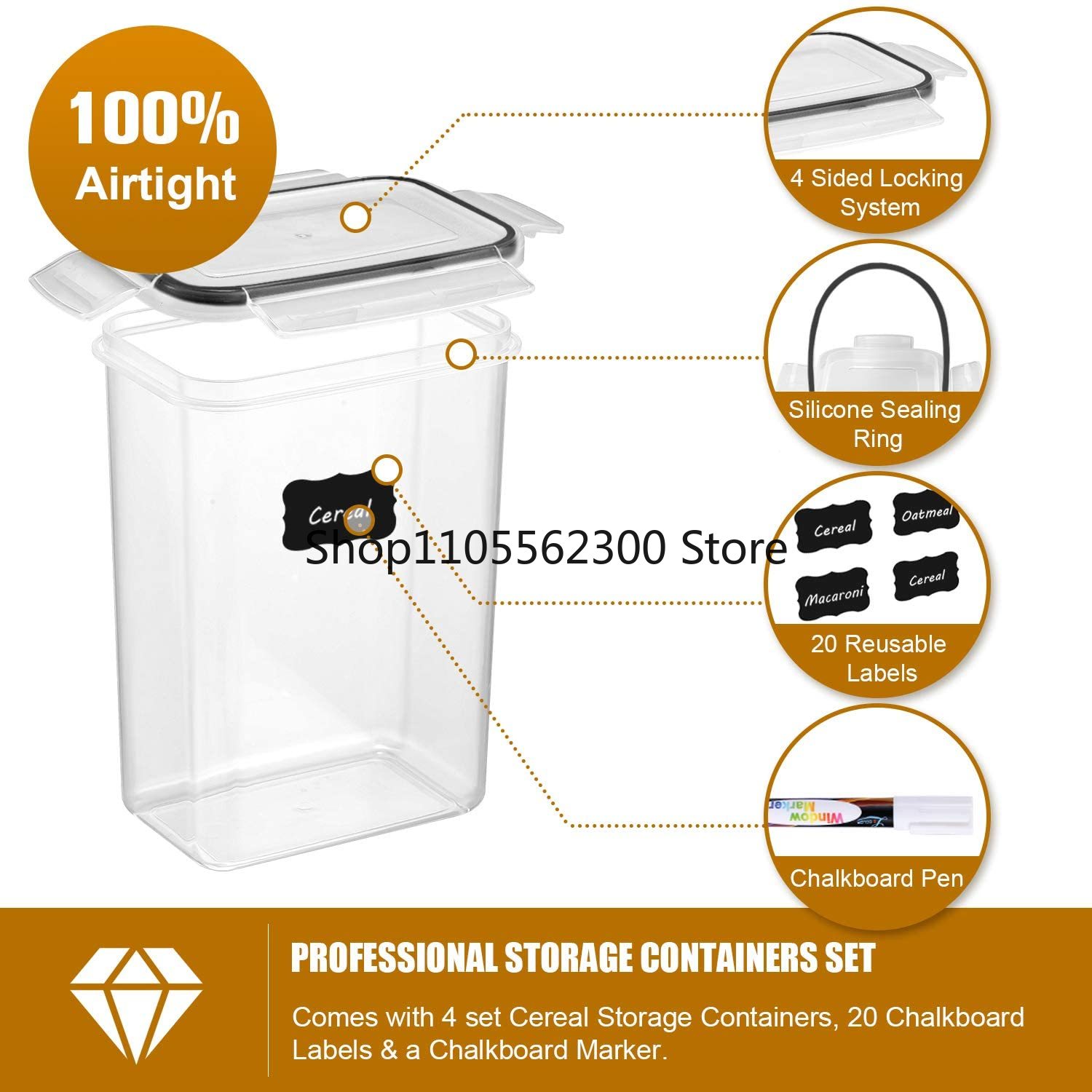 Ensemble de 7 contenants alime - Food Storage Kitchen Container Set avis et prix
