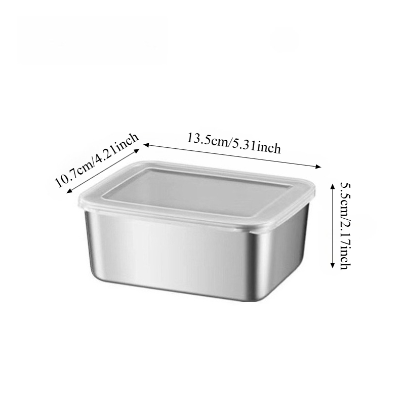 Lot de 3/6 boîtes de conservat - Food Storage Stainless Steel avis et prix