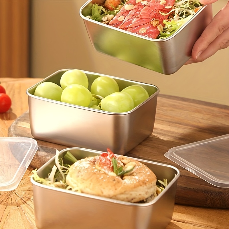 Lot de 3/6 boîtes de conservat - Food Storage Stainless Steel avis et prix