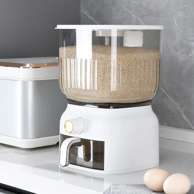 Seau à riz de cuisine 10KG, bo - Food Storage Acrylic Containers avis et prix