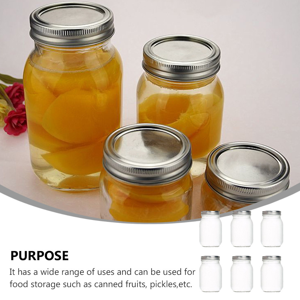 6 pots en verre ronds transpar - Food Storage Jars With Lids avis et prix