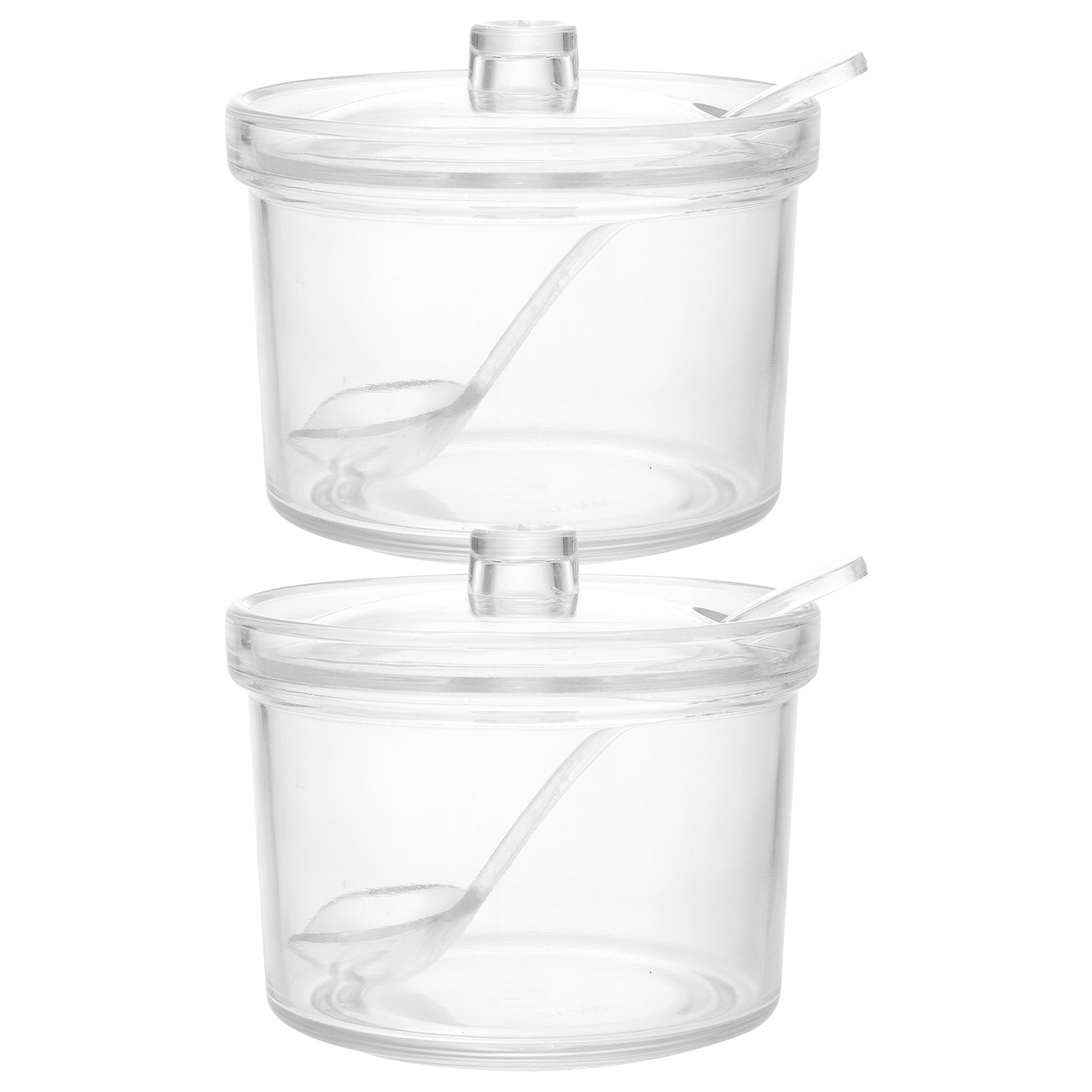 Lot de 2 pots à condiments tra - Food Storage Acrylic Containers avis et prix