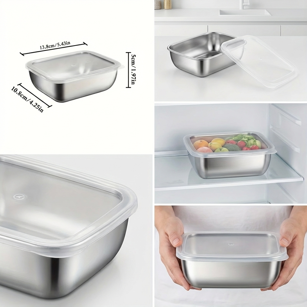 5 boîtes de conservation alime - Food Storage Stackable Containers avis et prix