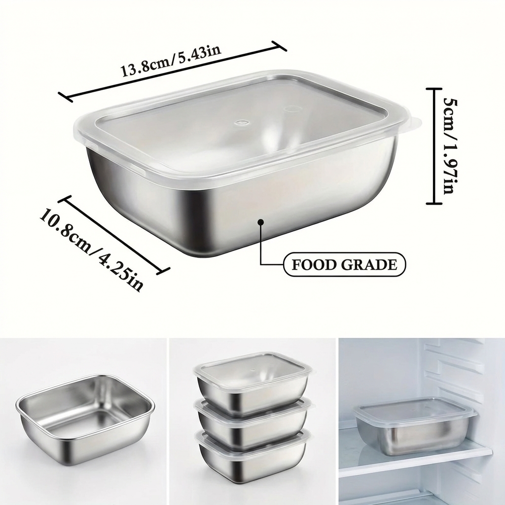 5 boîtes de conservation alime - Food Storage Stackable Containers avis et prix