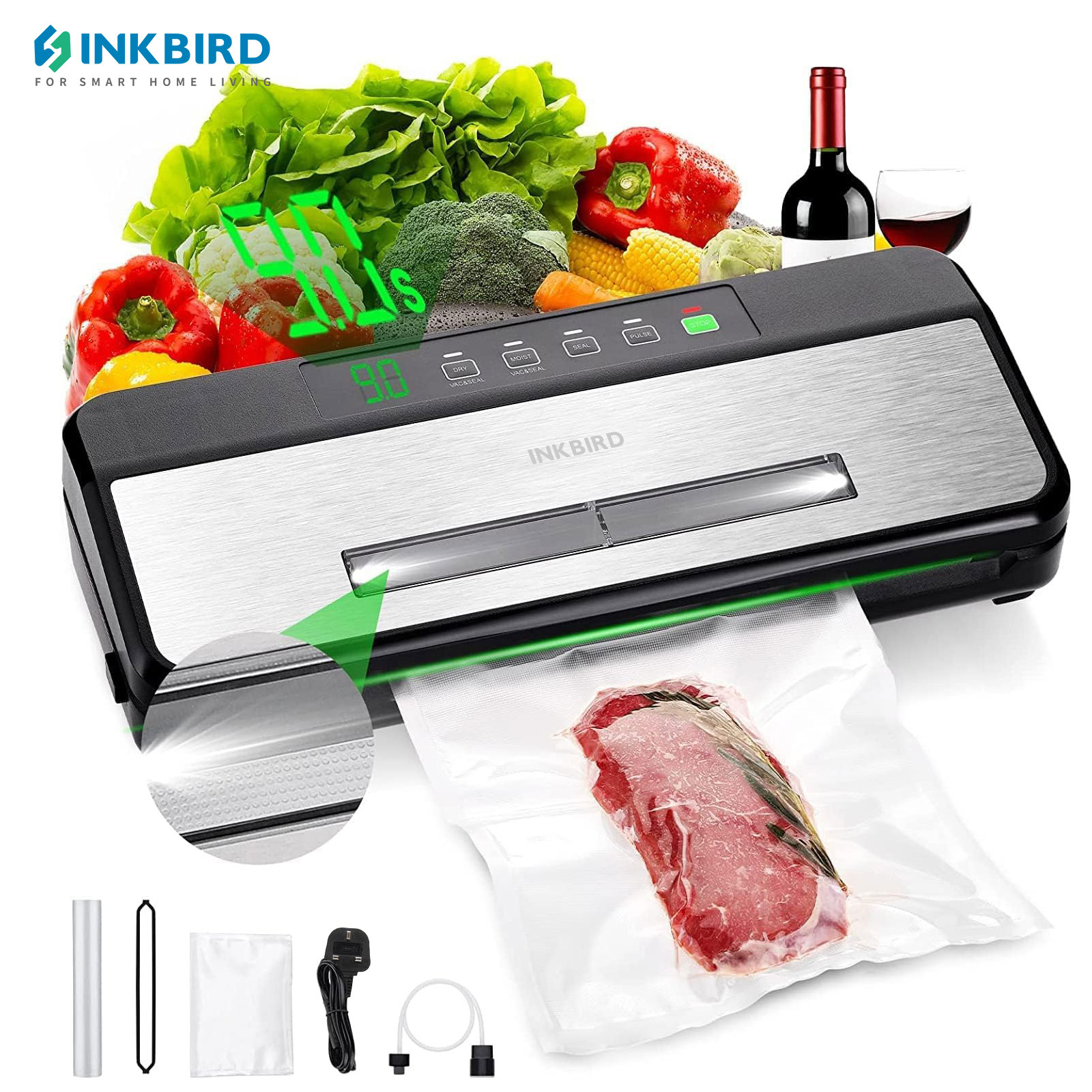 INKBIRD-Scelleuse sous vide av - Food Storage Vacuum Sealer Machine avis et prix
