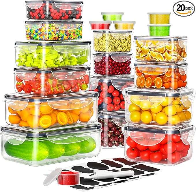 Livraison gratuite - Ensemble  - Food Storage Kitchen Container Set avis et prix