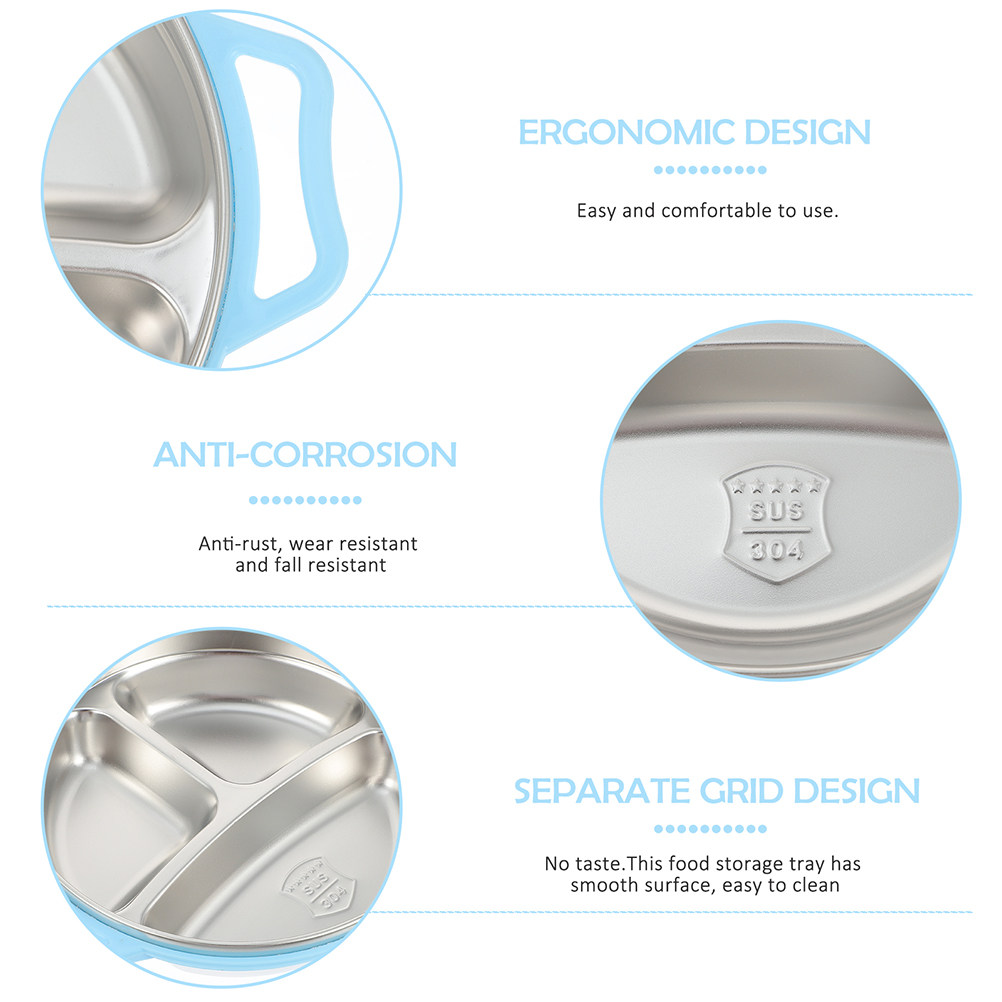 Assiette compartimentée en aci - Food Storage Stainless Steel avis et prix