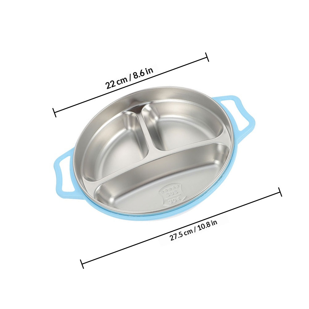 Assiette compartimentée en aci - Food Storage Stainless Steel avis et prix
