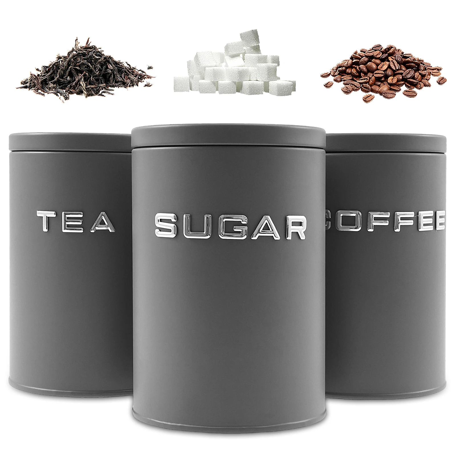 Pot rond en métal pour thé, ca - Food Storage Jars With Lids avis et prix
